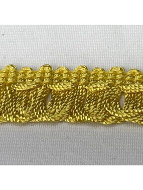 Yellow Braided Loop Trim 7 yards Decorative Ribbon Craft Supplies